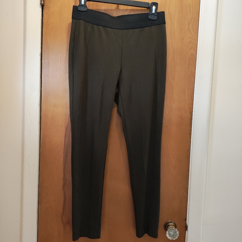 Talbots Black and Brown Leggings. Size M Petite